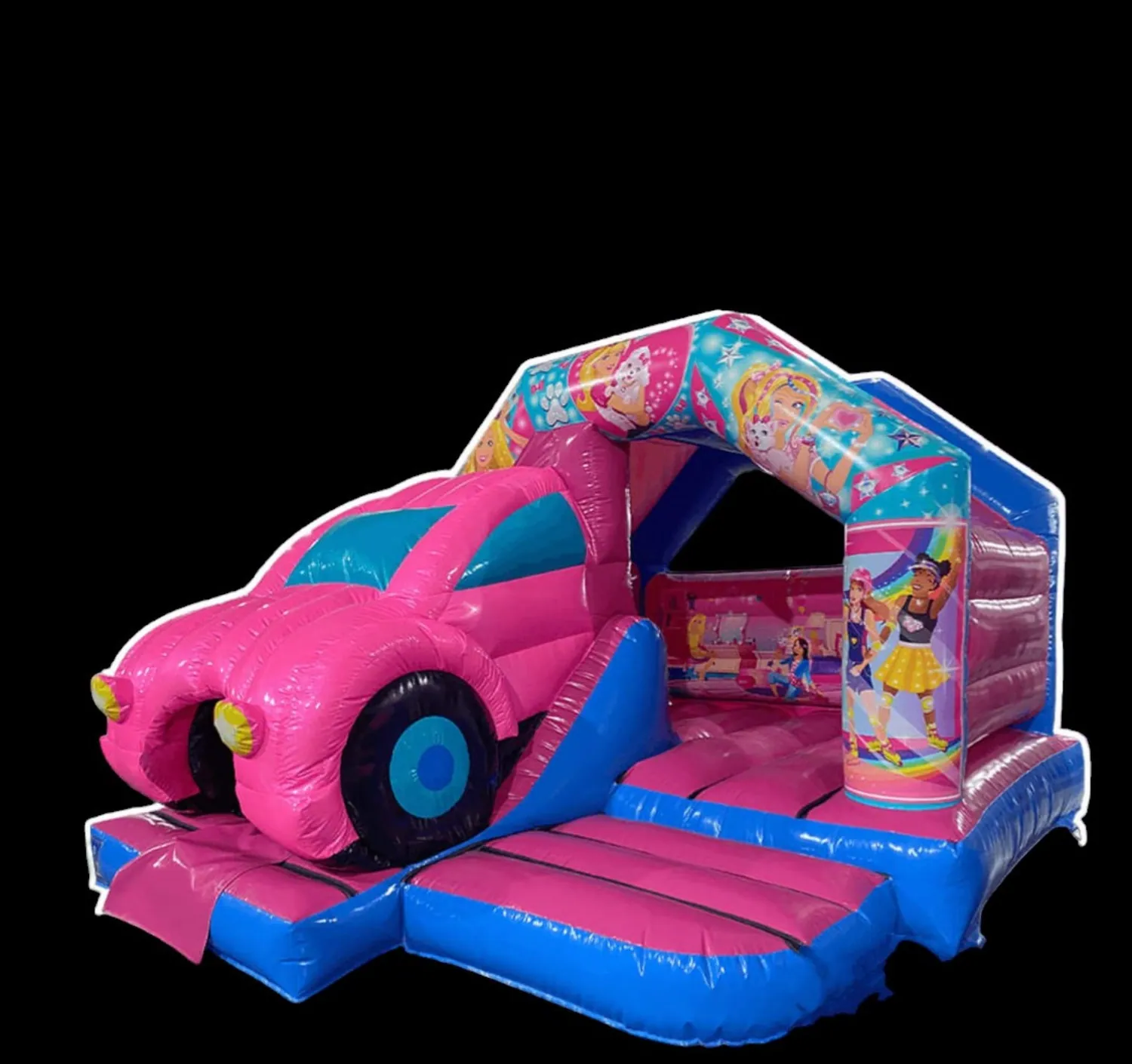3D Pink Car Castle